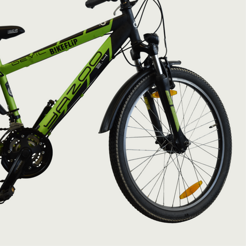 mountainbike yazoo Yazoo 24-inch bike in green for 9- and 10-year-olds