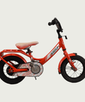 12.180 - BikeFlip, 12 inch kinderfiets, fiets voor kind, rode fiets, terugtraprem, fiets zonder versnellingen, zijwieltjes