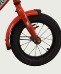12.180 - BikeFlip, 12 inch kinderfiets, fiets voor kind, rode fiets, terugtraprem, fiets zonder versnellingen, zijwieltjes