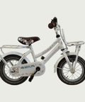 12.177 - BikeFlip, , kinderfiets, 12 inch fiets, witte fiets, terugtraprem, handrem, kabelslot, kinderfiets wit