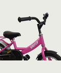 12.174 - BikeFlip, , kinderfiets, 12 inch fiets, roze fiets, terugtraprem, handrem, kabelslot, geen versnellingen