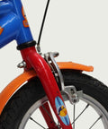 12.15 - BikeFlip, 12 inch kinderfiets, Lucky Duck fiets, stoere kinderfiets, Loekie fiets, blauwe kinderfiets, terugtraprem