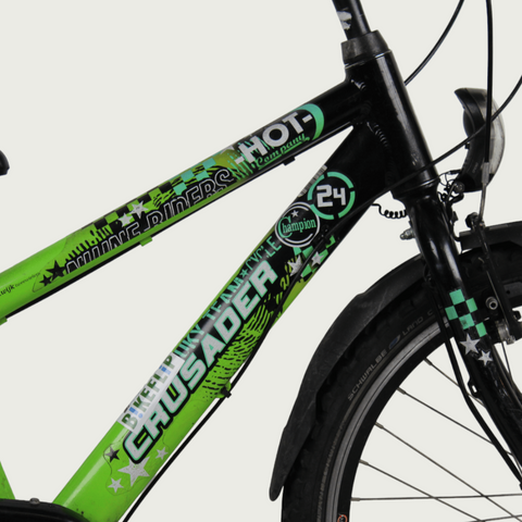 puky crusader fahrrad Puky Crusader children's bicycle 24 inch green for 9 & 10 year olds