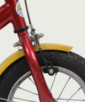 12.60 - BikeFlip, kinderfiets, 12 inch, rood, geel, blauw, terugtraprem, handrem, kabelslot, geen versnellingen, stevig