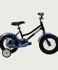 12.118, BikeFlip, 12 inch refurbished kinderfiets, terugtraprem,, kabelslot, zwarte kleur, optionele zijwieltjes