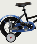 12.118, BikeFlip, 12 inch refurbished kinderfiets, terugtraprem,, kabelslot, zwarte kleur, optionele zijwieltjes