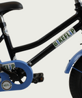12.118, BikeFlip, 12 inch refurbished kinderfiets, terugtraprem,, kabelslot, zwarte kleur, optionele zijwieltjes