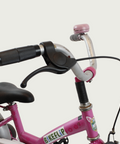 12.119, BikeFlip, 12 inch roze kinderfiets, terugtraprem, handrem, geen versnellingen, kabelslot, optionele zijwieltjes,fiets