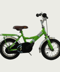 12.6 - BikeFlip, kinderfiets, 12 inch, groene fiets, terugtraprem, handrem, zijwieltjes, kabelslot, stevig, lichtgewicht