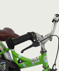 12.6 - BikeFlip, kinderfiets, 12 inch, groene fiets, terugtraprem, handrem, zijwieltjes, kabelslot, stevig, lichtgewicht