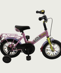 12.19 - BikeFlip, 12 inch, 85-100 cm, terugtraprem, handrem, geen versnellingen, kabelslot, roze, K3, refurbished