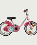 14.30 - BikeFlip, 14 inch fiets, unicorn design, handremmen, geen versnellingen, kabelslot, roze kinderfiets