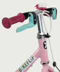 14.30 - BikeFlip, 14 inch fiets, unicorn design, handremmen, geen versnellingen, kabelslot, roze kinderfiets