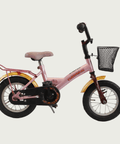 12.140 - BikeFlip, 12 inch kinderfiets, Batavus fiets, roze kinderfiets, mandje voorop, terugtraprem, handrem, kabelslot