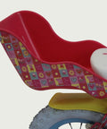 12.96 - BikeFlip, 12 inch kinderfiets, rood, Peppa Pig thema, poppenzitje, handremmen, geen versnellingen, kabelslot, vrolijk