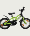 14.6 - BikeFlip, 14 inch fiets, opvallende groene fiets, terugtraprem en handrem, geen versnellingen, kabelslot, verlichting