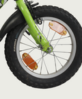 14.6 - BikeFlip, 14 inch fiets, opvallende groene fiets, terugtraprem en handrem, geen versnellingen, kabelslot, verlichting