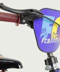 12.55 - BikeFlip, kinderfiets, 12 inch, bruin, blauw, FC Barcelona thema fiets, terugtraprem, handrem, kabelslot, sportief