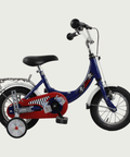 12.21 - BikeFlip, 12 inch, lengte kind: 85-100 cm, terugtraprem, handrem, geen versnellingen, kabelslot, blauw fiets