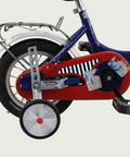 12.21 - BikeFlip, 12 inch, lengte kind: 85-100 cm, terugtraprem, handrem, geen versnellingen, kabelslot, blauw fiets