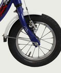 12.21 - BikeFlip, 12 inch, lengte kind: 85-100 cm, terugtraprem, handrem, geen versnellingen, kabelslot, blauw fiets