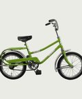 16.1 - BikeFlip, 16 inch kinderfiets, groene kinderfiets, terugtraprem, geen versnellingen, kabelslot, verlichting