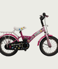 14.4 - BikeFlip, 14 inch fiets, roze fiets, terugtraprem en handrem, geen versnellingen, kabelslot, verlichting