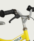 12.112, BikeFlipgele 12 inch fiets kinderen, handrem, terugtraprem, geen versnellingen, kabelslot, 85-100 cm