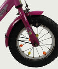 12.25 - BikeFlip, 12 inch, lengte kind: 85-100 cm, terugtraprem, geen versnellingen, kabelslot, roze, zijwieltjes optioneel