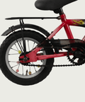 12.114 - BikeFlip, rode 12 inch kinderfiets, terugtraprem, handrem, geen versnellingen, kabelslot, voor kinderen 85-100 cm