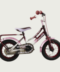 12.3 - BikeFlip, 12 inch roze kinderfiets, kleurrijk design, terugtraprem, handrem, kabelslot, optionele zijwieltjes