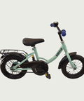 12.160 - BikeFlip, 12 inch kinderfiets, groene fiets, poedercoat, terugtraprem, kabelslot, zijwieltjes, BikeFlip,  3-4 jaar