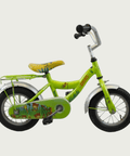 12.28 - BikeFlip, groen, jungle thema, lengte kind: 85-100 cm, terugtraprem, geen versnellingen, kabelslot, geen verlichting