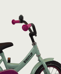 12.162 - BikeFlip, Poedercoat Premium, 12 inch fiets, kinderen 3-4 jaar, groene fiets, terugtraprem, kabelslot