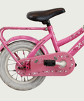 12.95 - BikeFlip, 12 inch kinderfiets, roze fiets, terugtraprem, handrem, geen versnellingen, kabelslot, stoer, avontuurlijk