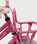 12.146 - BikeFlip, 12 inch kinderfiets, roze kinderfiets, kinderfiets met voorrekje, zijwieltjes, terugtraprem, handrem