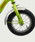 12.28 - BikeFlip, groen, jungle thema, lengte kind: 85-100 cm, terugtraprem, geen versnellingen, kabelslot, geen verlichting