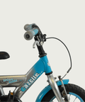 12.150 - BikeFlip, 12 inch kinderfiets, Gazelle fiets, blauwe kinderfiets, avontuurlijke fiets, terugtraprem, handrem